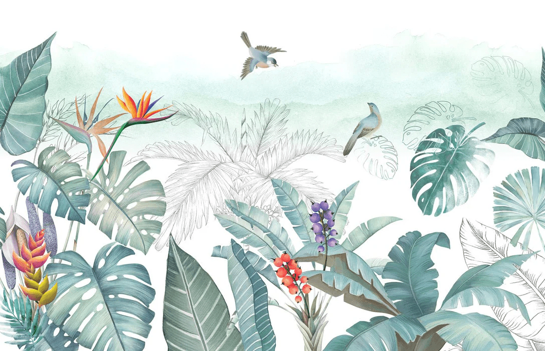 Papier peint Végétal & Bird Prestige