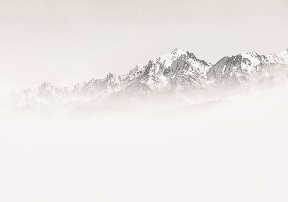Papier peint matin brumeux Mont Blanc - Muralconcept