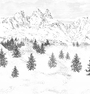 Papier peint Aiguilles d'Arves