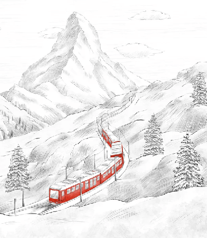 Papel pintado panorámico Monte Cervino