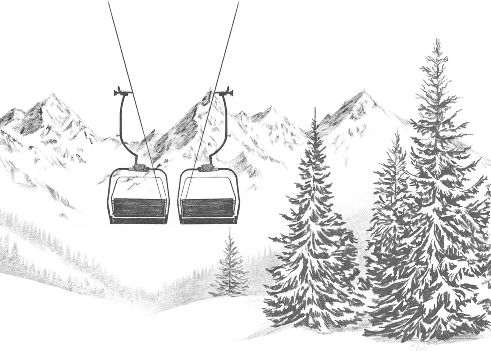 Papier peint immersion Alpine - Muralconcept