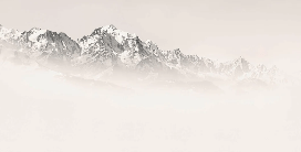 Papier peint Mont Blanc dans la brume sépia, XXL, tendance