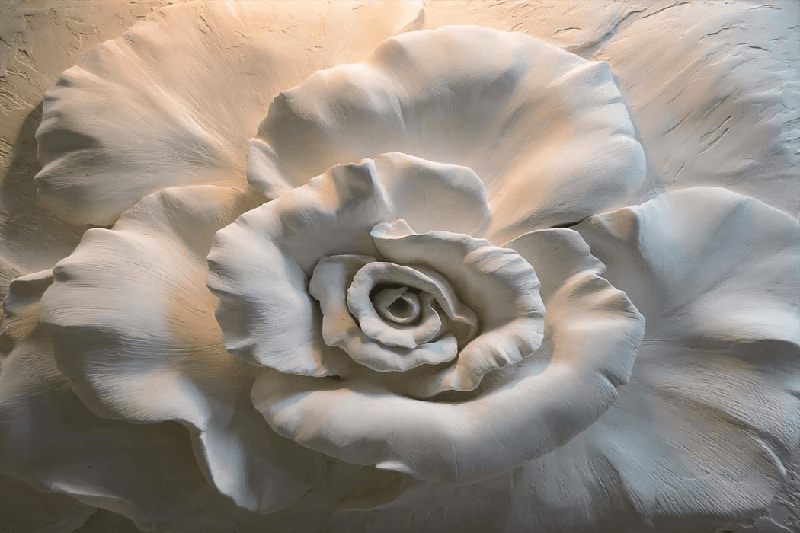 Papier peint Flower Sculpture 3D - Muralconcept