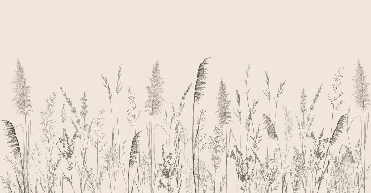 Papier peint panoramique prairie sauvage