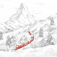 Papier peint panoramique Mont Cervin