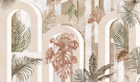 Papier peint tendance arche sépia - Muralconcept