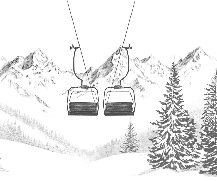 Papier peint immersion Alpine - Muralconcept