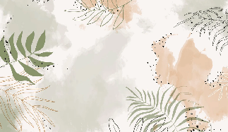 Papier peint panoramique aquarelle végétale, XXL, tendance