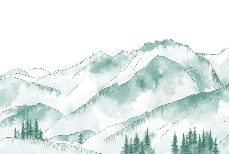 Papier peint montagne chaine des Aravis vert menthe, XXL, tendance