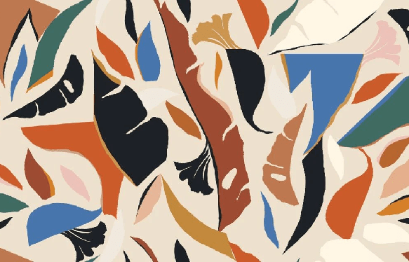 Papier peint contemporain végétal - Muralconcept