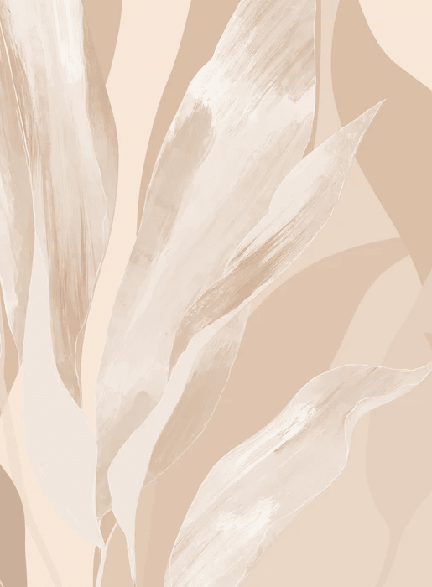 Papier peint étoffe florale beige - Muralconcept