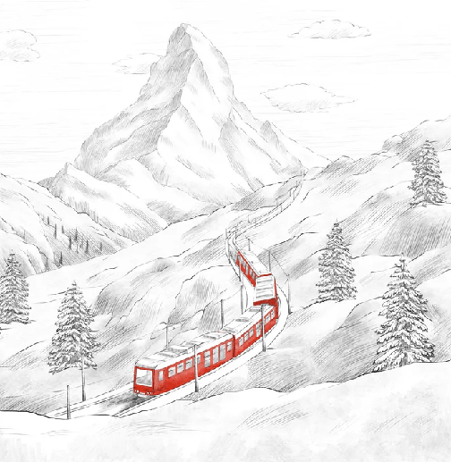 Papel pintado panorámico Monte Cervino