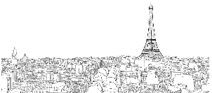 Papier peint panoramique Paris