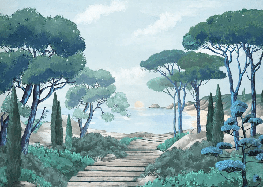 Papel pintado «Paseo por las calas»