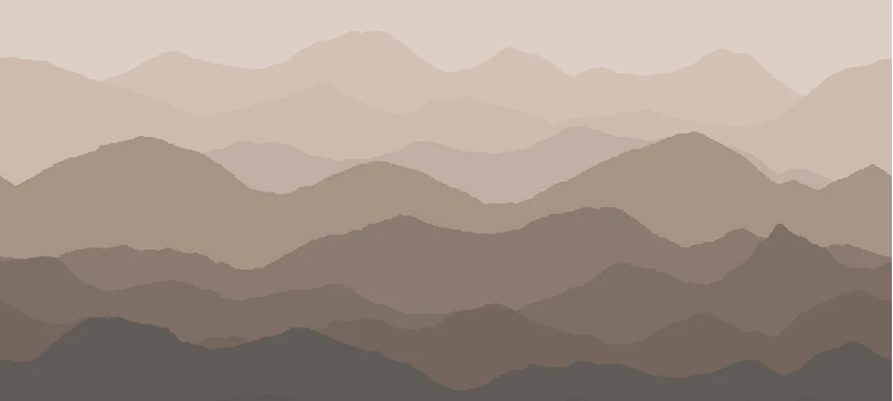 Papel pintado panorámico dunas terracota