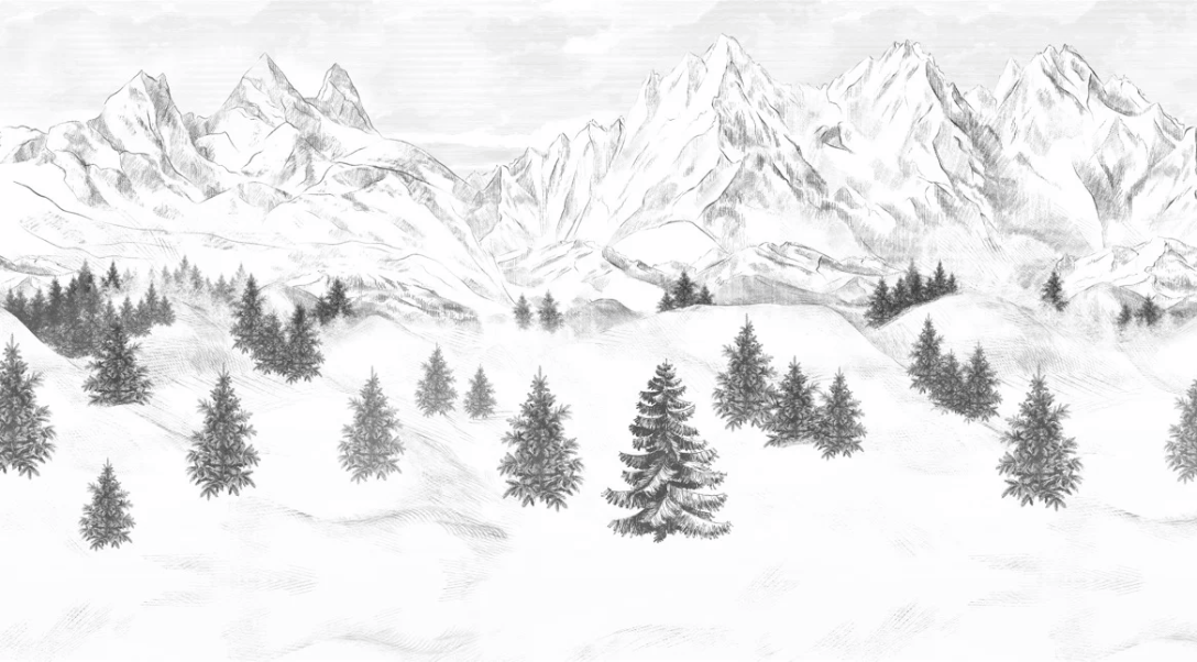 Papier peint Aiguilles d'Arves - Muralconcept