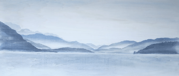Papel pintado Annecy | Papel pintado Les Bleus du Lac