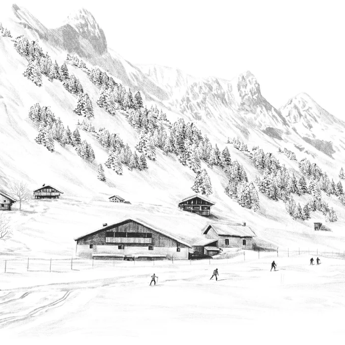 Wallpaper Clusaz ski fond montagne Confins