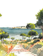 Papel pintado panorámico aire veraniego