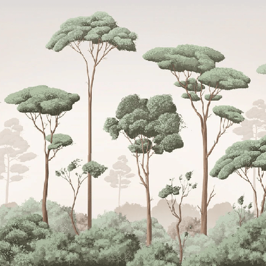 Papel pintado brisa ligera pinar