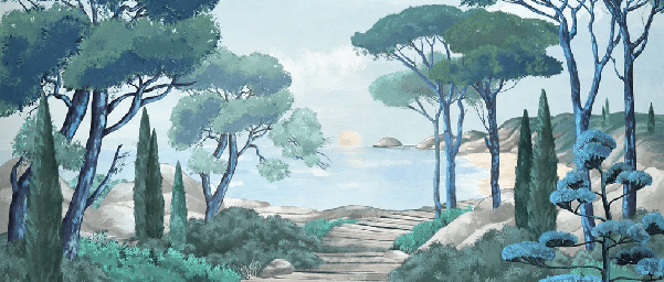 Papel pintado Paseo por los arroyos