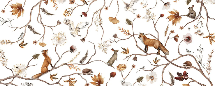 Children's forest adventure wallpaper, XXL, tendance