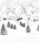 Papier peint Aiguilles d'Arves