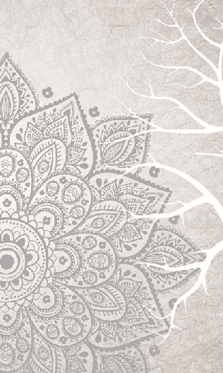 Papier peint wc mandala bohème indien - Muralconcept