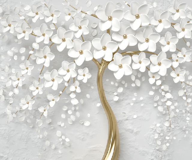 Papier peint toilette tree 3D