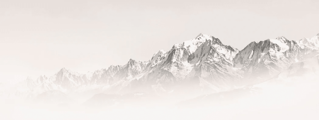 Papier peint matin brumeux Mont Blanc - Muralconcept
