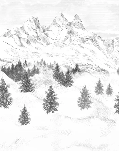 Papier peint Aiguilles d'Arves, XXL, tendance