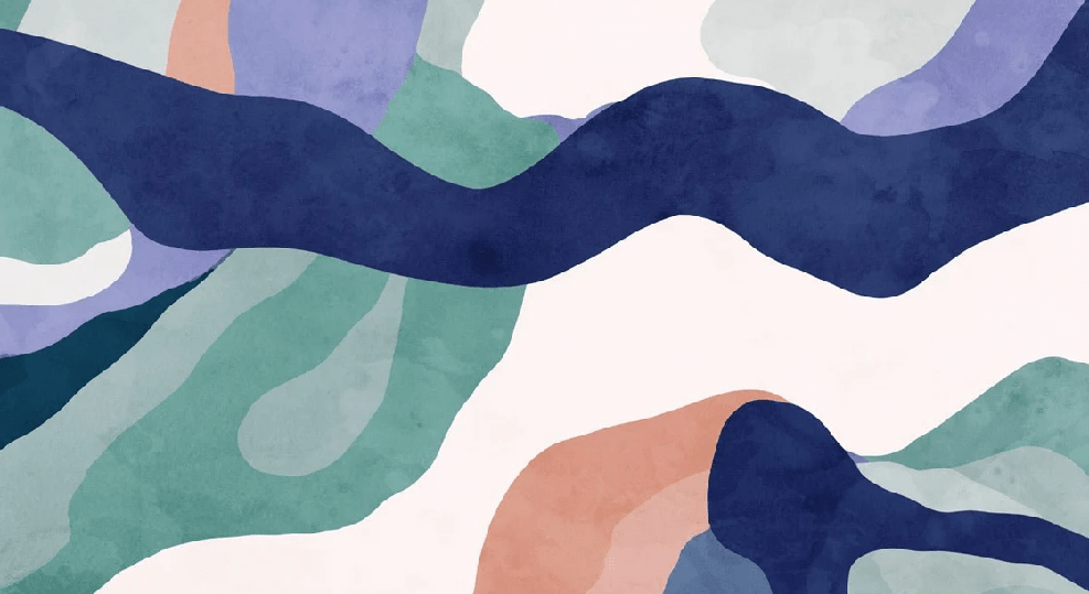 Papier peint abstrait ondulation