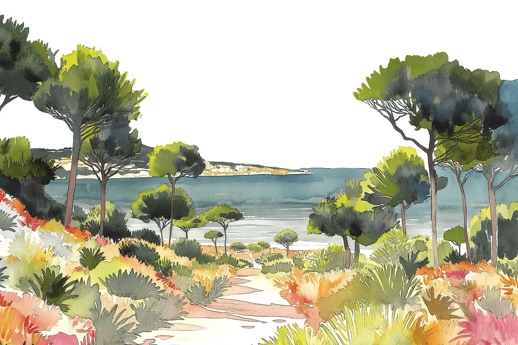 Papel pintado panorámico aire veraniego