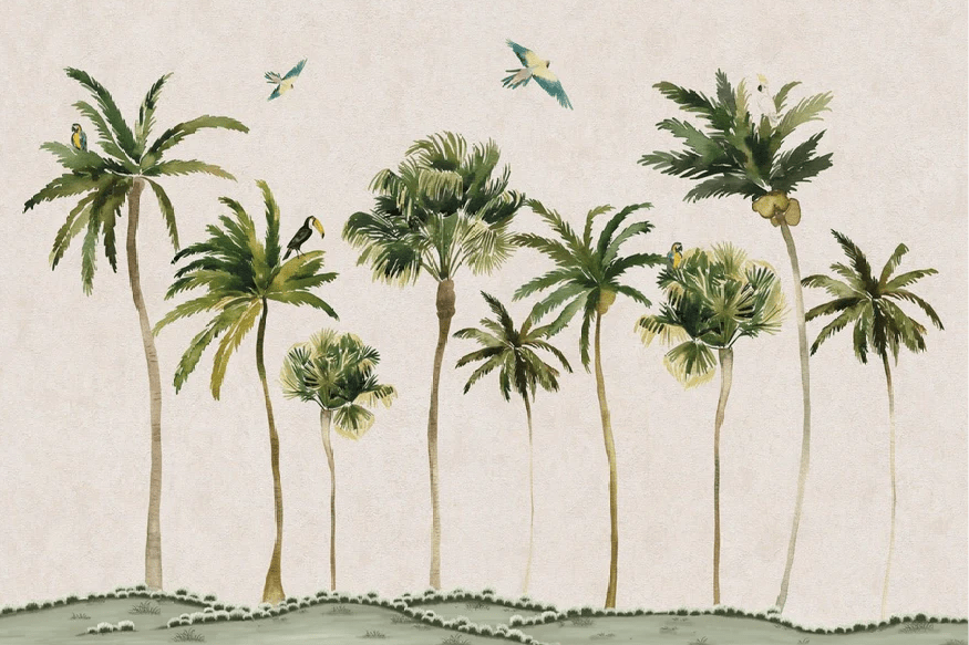 Papier peint rêve de palmier, XXL, tendance