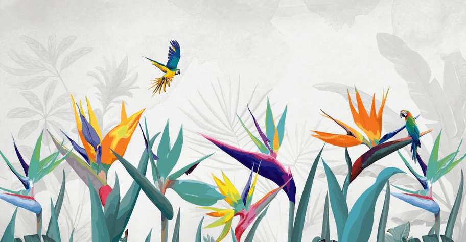 Papel pintado panorámico exótico balata