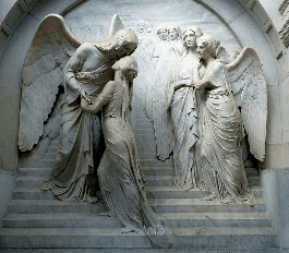 Papel pintado panorámico Ángeles 3D