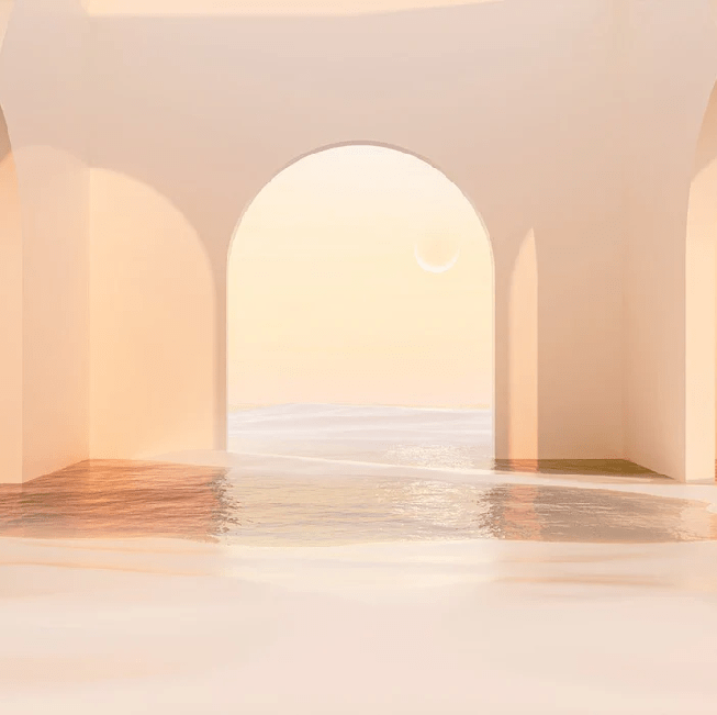 Papier peint panoramique design sunset arch
