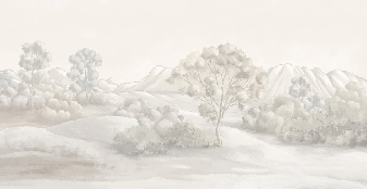 Papier peint paysage poétique sépia - Muralconcept