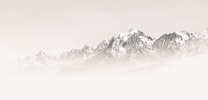 Papier peint matin brumeux Mont Blanc - Muralconcept