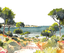 Papel pintado panorámico aire veraniego