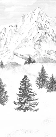 Papier peint Aiguilles d'Arves, XXL, tendance