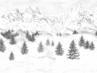 Papier peint Aiguilles d'Arves