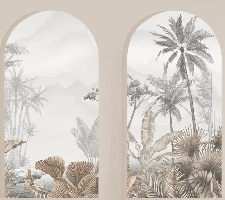 Papel pintado Arches Tropical Sepia