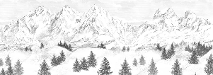Papier peint Aiguilles d'Arves, XXL, tendance