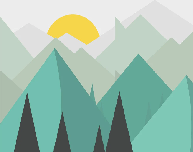 Papier peint panoramique scandinave montagne géométrique