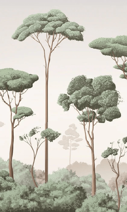 Papel pintado brisa ligera pinar