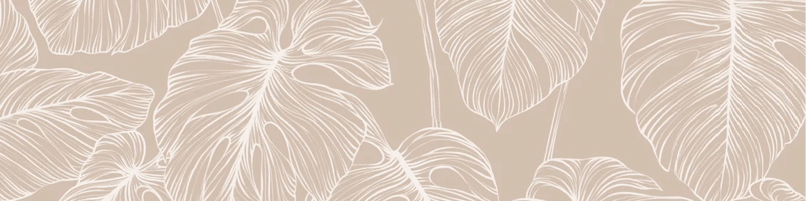 Papel pintado Monstera hoja de arena