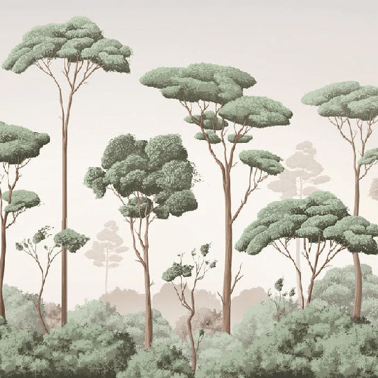 Papel pintado brisa ligera pinar