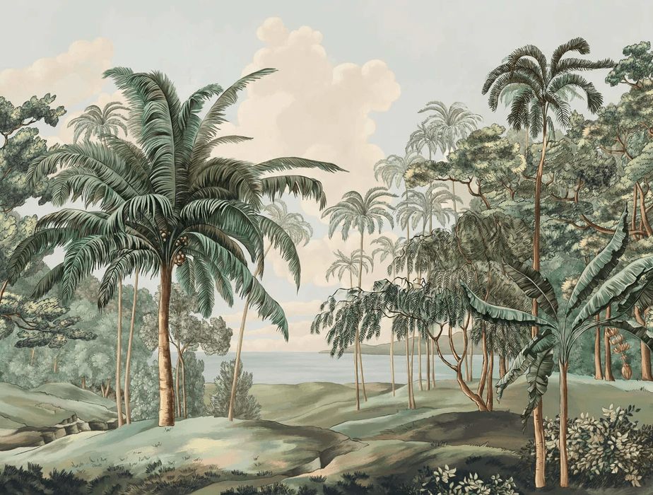 Papier peint paysage Célèbes - Muralconcept