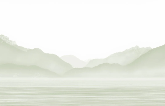 Papier peint Annecy et son lac paisible vert - Muralconcept